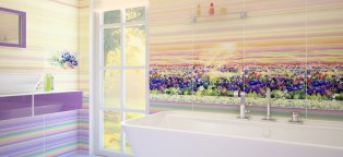 Keramic Stove With Kitchen Colours