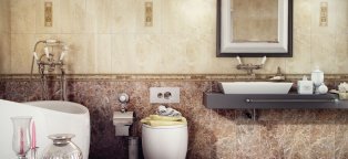 Russian Ceramic Bathing Plate