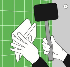 Укладка керамической плитки на стену